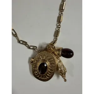Zara Heart Locket Charm Pendant Gold Chain Fairy Festival‎ Necklace thumbnail 3