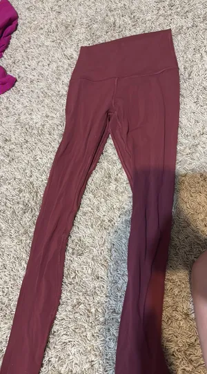 Lululemon Maroon Leggings thumbnail 1