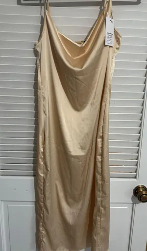 Boutique Champagne Maxi Dress thumbnail 1