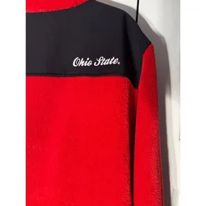 Columbia Ohio State Buckeyes Red Black Jacket‎ Large Women's Fleece thumbnail 5