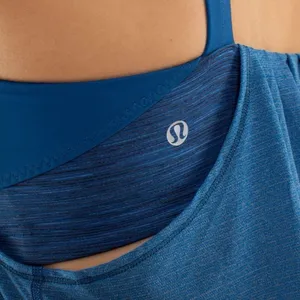 Lululemon Blue Tank Top With Built In Bra thumbnail 4