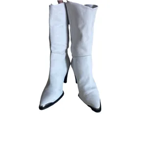 FREE PEOPLE Sz 10 /41 STEVIE MID BOOT IN WHITE Leather thumbnail 3