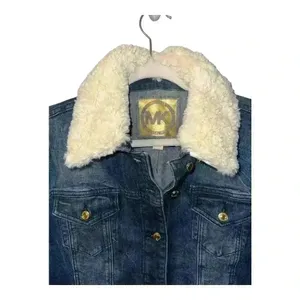 Michael Kors Womens‎ Faux Fur Jean Jacket, Small thumbnail 3