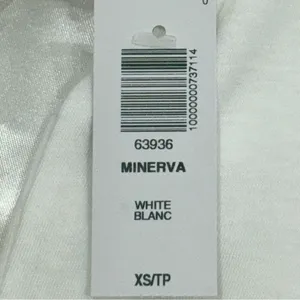 Aritzia Sunday Best Minerva Peplum Top XS White Short Sleeve Chic Spring Minimal thumbnail 9