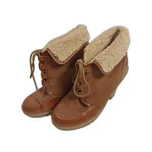 Women H&M Ankle Wedge Boots Brown Size 8 thumbnail 2