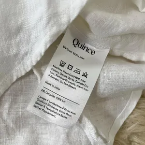 NWT Quince 100% European linen Strapless top White M thumbnail 5