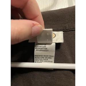 Talbots Jacket Women's med Dark Brown Full Zip, Pockets. Heavy. Comfy thumbnail 4