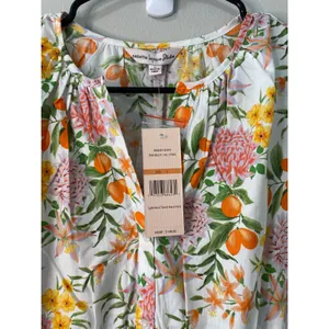 NWT Nanette Lepore Studios Floral Smocked Midi Dress Size Small thumbnail 3