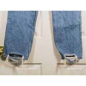 Abercrombie & Fitch Ankle Straight Ultra High Rise Jeans Size 26 Blue Minimalist thumbnail 6