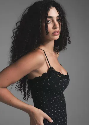 NWT skims fits everybody lace long slip dress onyx rosebud. Size XL thumbnail 4