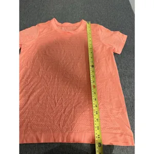 Lululemon Breeze By Short Sleeve Top Coral Perforated Athleisure Women Sz S/M thumbnail 7
