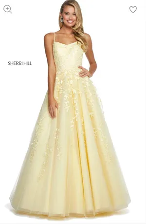 Yellow Prom Dress thumbnail 1