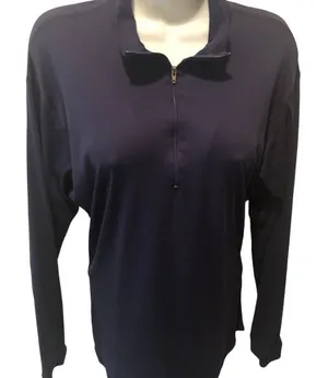 Patagonia Capilene Base Layering 1/4 Zip Lightweight Top L Navy Biking Skiing thumbnail 1