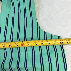 Damson Madder Anthro Green Striped Coco Waistcoat Vest 14 Women thumbnail 8