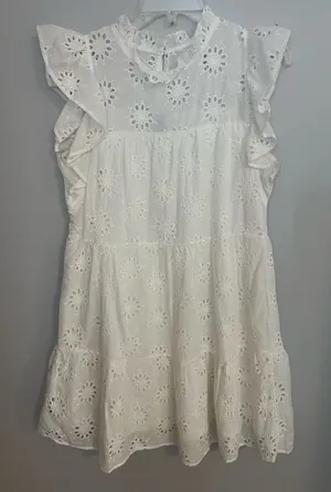 Shop the‎ Mint White Eyelet Dress thumbnail 1