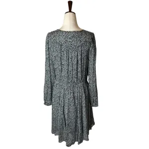 Maeve Anthropologie Black And White Leopard Print Carolyn Mini‎ Dress Size S thumbnail 4