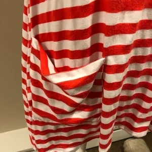 Ella Moss Red & White Striped Tank Top thumbnail 2