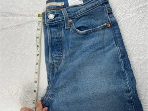 Levi's Wedgie High Rise Jeans - Blue Wash thumbnail 7
