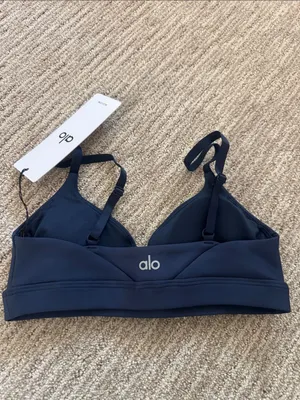 ALO Yoga FINE LINE BRA IN Navy thumbnail 2