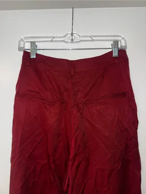 Reformation Wide Leg Pants Maroon Size 6 NWT thumbnail 9