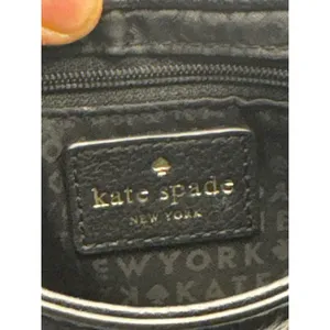 Kate Spade NY Black Leather Saddle Crossbody‎ Bag Adjustable Strap Boho Chic thumbnail 7