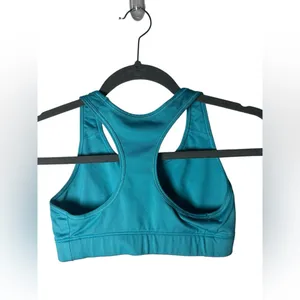 Nike Dri-FIT Swoosh Sports Bra Teal Blue Racerback‎ Women’s Size S thumbnail 5