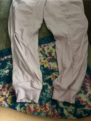 Lululemon Dance Studio Mid Rise Full Length Light Pink Jogger Pants thumbnail 6