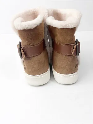 UGG Aika Suede Upper Pull On Adjustable  Buckle Lined Sneaker Boots Size 8 Cozy thumbnail 10