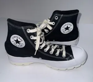 Converse women’s Black & White High-Top Chuck Taylor Sneakers thumbnail 1