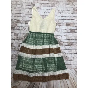 NWT Anthopologie‎ RYU Women's Lace Crochet Trim Sleeveless Feminine Dress Size S thumbnail 2