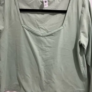 Women's Everyday Soft Long Sleeve Top - All In Motion Fern Green XL thumbnail 2