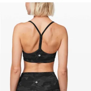 Lululemon Flow Y NULU Bra Black Camo $68 workout activewear casual yoga thumbnail 2