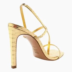 SCHUTZ Women's Heloise High Square Toe High Heel Sandal, size 9.5 thumbnail 4