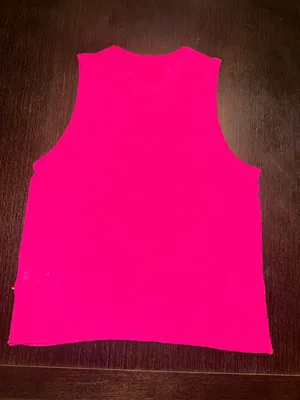 Sol Angeles Hot Pink Ribbed Tank Top thumbnail 2