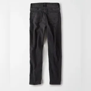 American Eagle Stretch Mom Jean in Black Size 4 Regular thumbnail 4