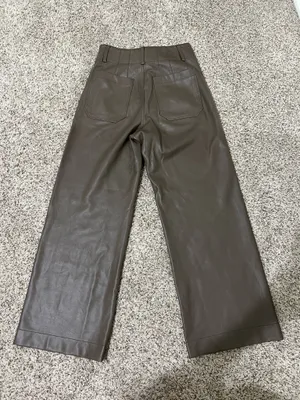 Anthropologie Maeve The Colette Faux Leather Wide-Leg Pants 25 thumbnail 2