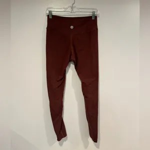 Maroon no front seam Isla‎ Movement soft leggings thumbnail 3