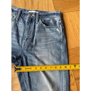 Madewell Tall Rigid Demi-Boot Crop Jeans, 29" Inseam, Size 25, EUC, Medium Wash thumbnail 13