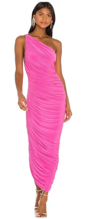 Norma Kamali Diana Gown XS Orchid Pink NEW Tags thumbnail 1