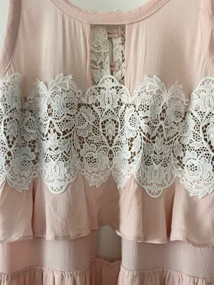 For Love & Lemons Pink Lace Mini Dress Size Small Romantic Coquette thumbnail 8