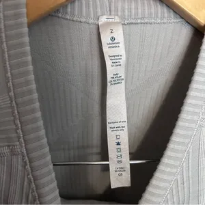 Lululemon Rest Less Pullover Heathered Silver Spoon Knit Size 2 thumbnail 5