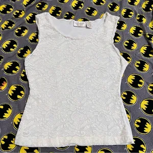 Victoria's Secret Cream Lace Tank Top thumbnail 1