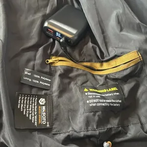 Wasoto Women’s Black Heated Vest with Battery Pack Washable SMALL NEW thumbnail 8