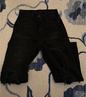 American Eagle Jeans Black Super Ripped thumbnail 1