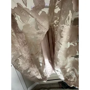 En Saison Anthropologie XS Beige Lace Midi Maxi Dress Wedding Guest Semi Formal thumbnail 8