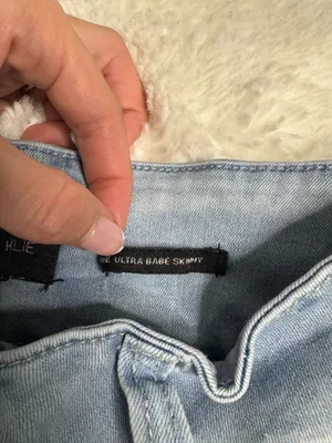 Kendall + Kylie The Babe Skinny Jeans Size 22 Light Wash Distressed thumbnail 6