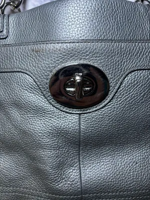 Coach Vintage Penelope Silver Leather Carryall Tote Bag Satchel F16531 thumbnail 13