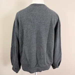 Abercrombie & Fitch Soft AF Collection Gray Balloon Sleeve Logo Sweatshirt Small thumbnail 3