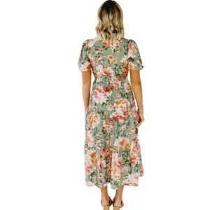 Blu Pepper The Branson‎ Cutout Floral Maxi Dress Size Small thumbnail 5