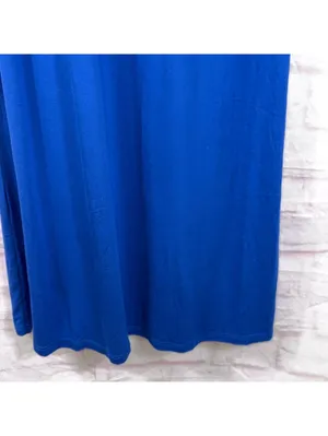Women’s Royal Blue Sleeveless Maxi Dress Size Large thumbnail 4